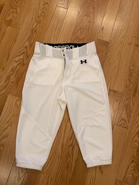 Under Armour White Youth Baseball Pants
